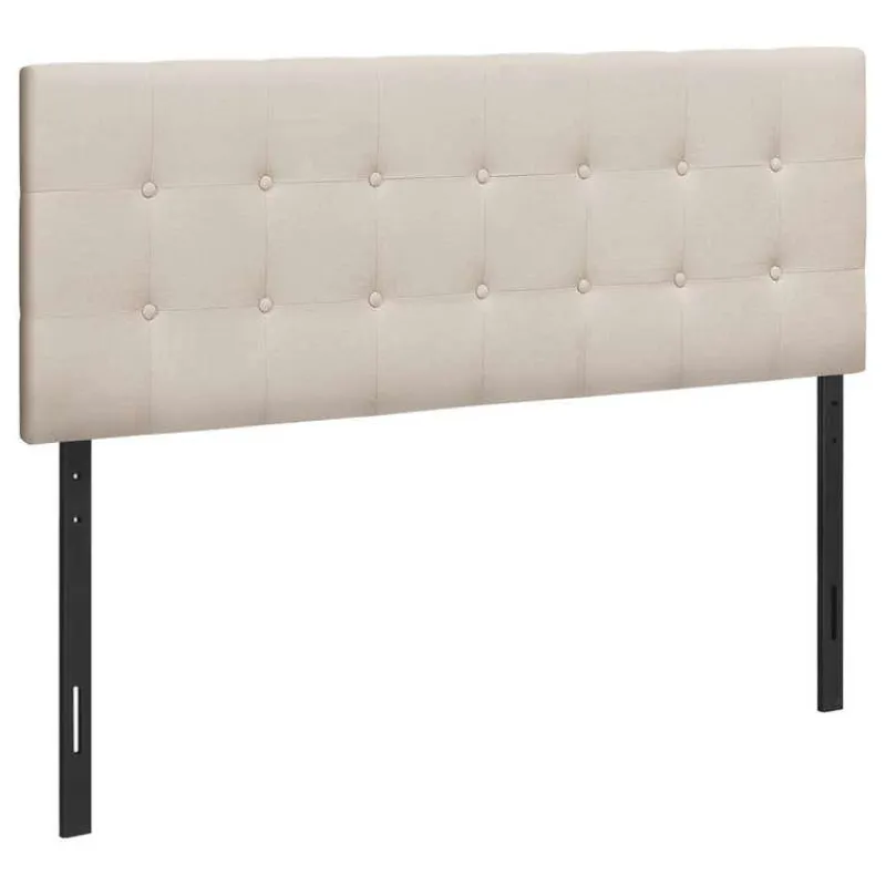 Monarch Headboard - queen size - button tufted / upholstered panel - linen-look -