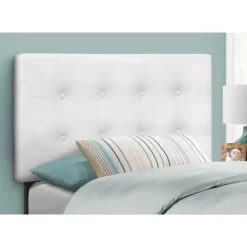 Monarch Headboard - twin size - button tufted / upholstered panel - leather-loo -
