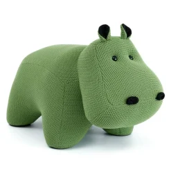 Hippopotamus-Shaped Kids Pouf – 28.3" x 15.4" x 13.8"