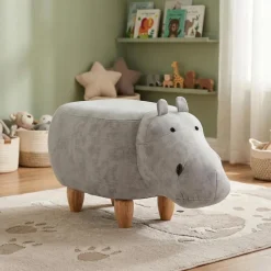 Hippopotamus-Shaped Kids Pouf – 26