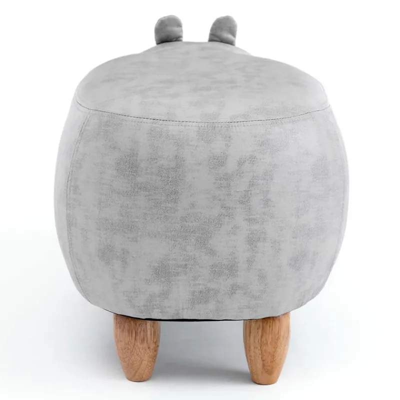 Hippopotamus-Shaped Kids Pouf – 26" x 14.2" x 13.8"