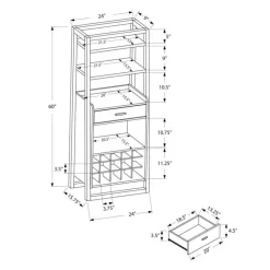 Monarch Home bar - 60"h / ladder style -