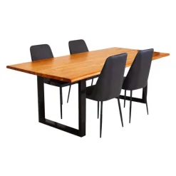 84-Inch Table with 4 Chairs