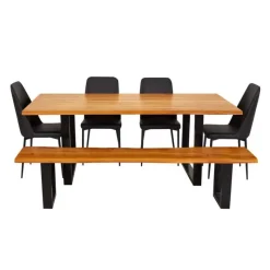 84-Inch Table with 4 Chairs