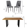 67-Inch Table with 4 Chairs