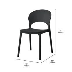 Indoor/Outdoor Resin Dining Set with Round Table and 2 Stackable Chairs –
