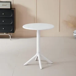 Indoor/Outdoor Resin Round Dining Table –