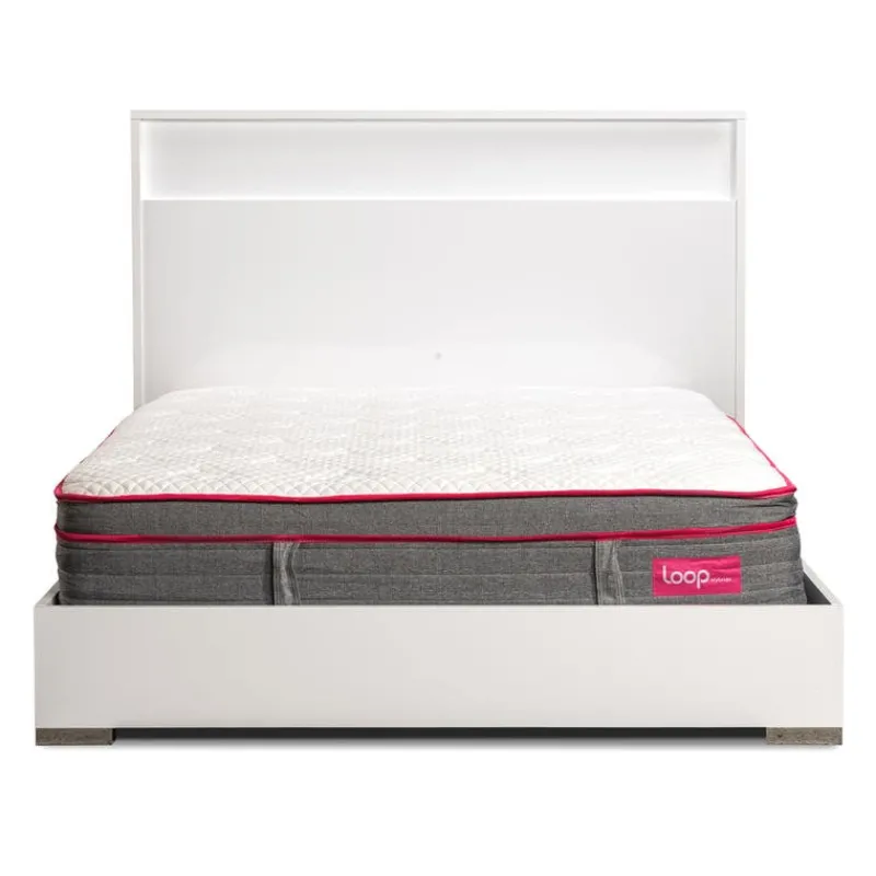 King Bed and Headboard with Lights (78'')