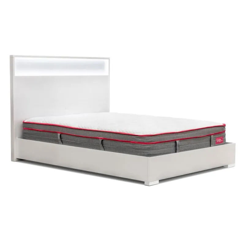 King Bed and Headboard with Lights (78'')
