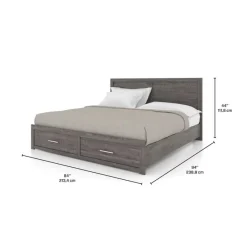 King Bed with Headboard (78")