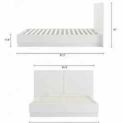 Nexera King Bed with Headboard (78") -