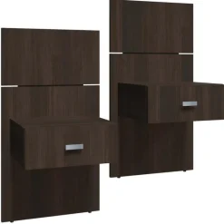 SUA-V King Bed with Wall Units and Nightstands (78")