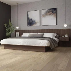 SUA-V King Bed with Wall Units and Nightstands (78