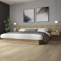 SUA-V King Bed with Wall Units and Nightstands (78