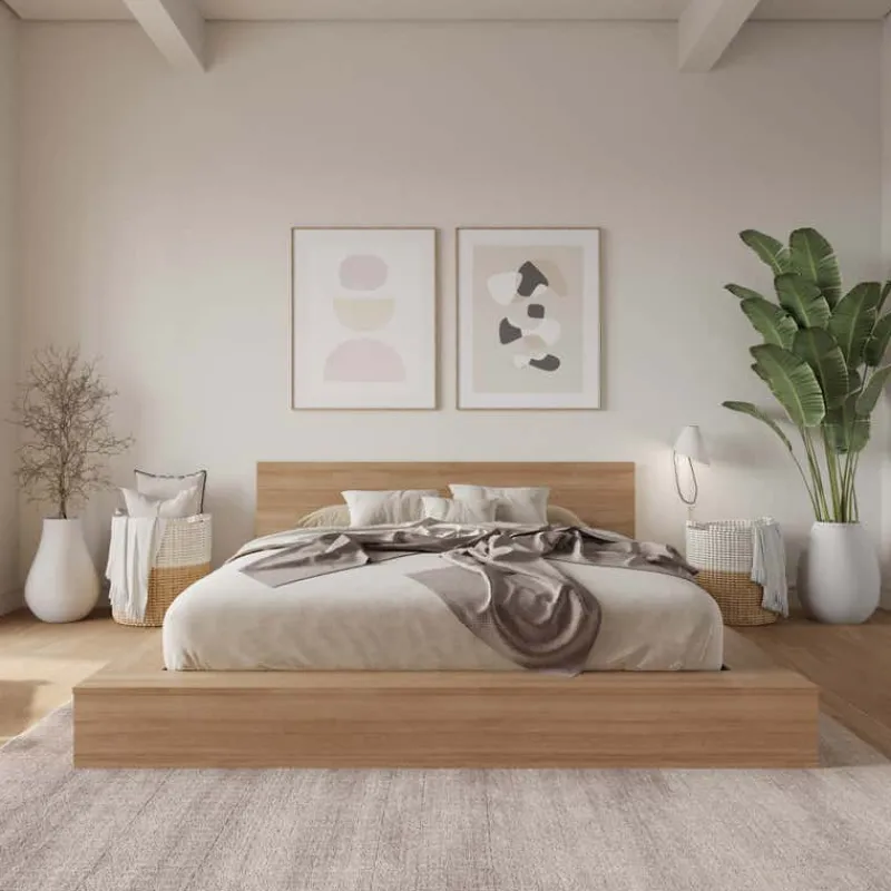 Nexera King Platform Bed with Headboard (78") -