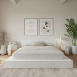 Nexera King Platform Bed with Headboard (78") -