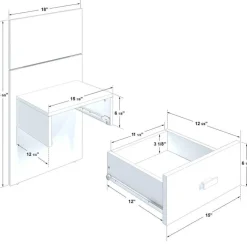 SUA-V King Platform Bed with Headboard and Nighstands (78")