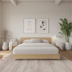 Nexera King Platform Bed with Headboard (78") -
