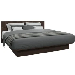 SUA-V King Platform Bed with Headboard (78