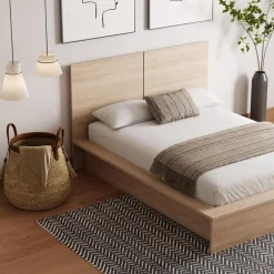 Nexera King Platform Bed with Headboard (78