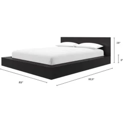 Nexera King Platform Bed with Headboard (78") -