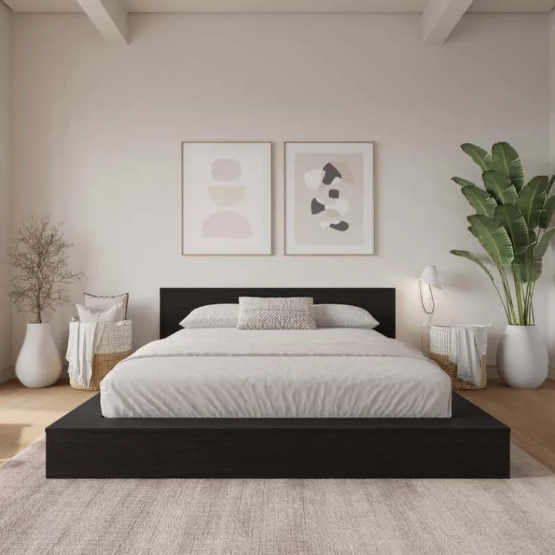 Nexera King Platform Bed with Headboard (78") -