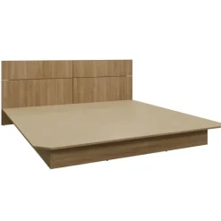 SUA-V King Platform Bed with Headboard (78