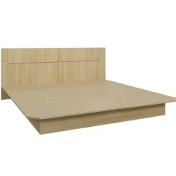 SUA-V King Platform Bed with Headboard (78")