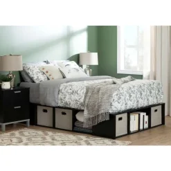 Meubles South Shore King Storage Bed With Baskets (78