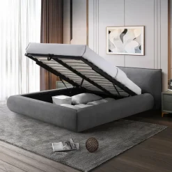King Upholstered Storage Bed - 78