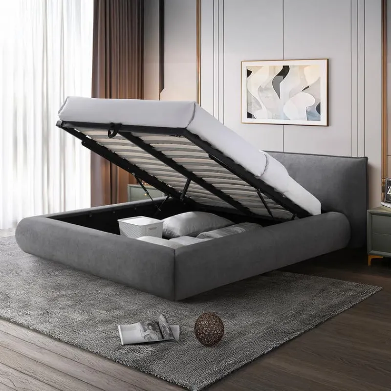 King Upholstered Storage Bed - 78"