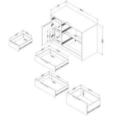 Meubles South Shore Kitchen Island - South Shore
