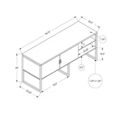 Monarch 72"l office credenza -