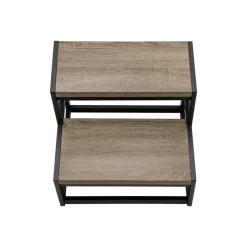 Monarch Ladder - 2 step stool / / black metal -