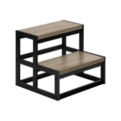 Monarch Ladder - 2 step stool / / black metal -