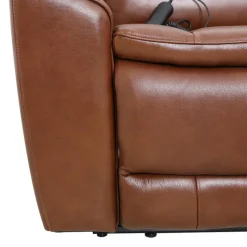 Leather Power Sectional with Massage, Heat, Audio Console & Right-Facing Chaise - 6 pcs