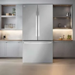 LG 31.7 Cu Ft 36 In Refrigerator Bottom Freezer, French door - LRFLS3206S