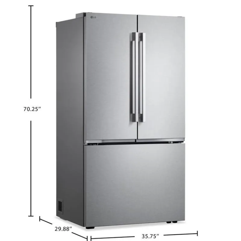 LG 25,1 Cu Ft 36 In Refrigerator Bottom Freezer, French door - LF25BZH42S