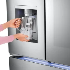 LG 31 Cu Ft 36 In Refrigerator Bottom Freezer, French door - LRYKS3106S