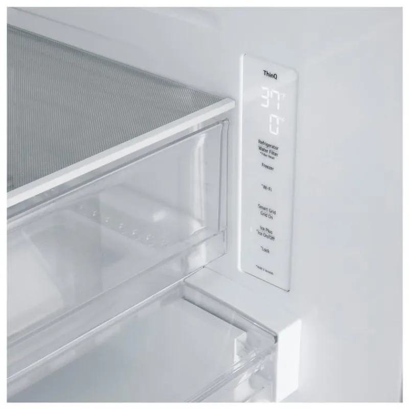 LG 25 Cu Ft 33 In Refrigerator Bottom Freezer, French door - LF25H6200S