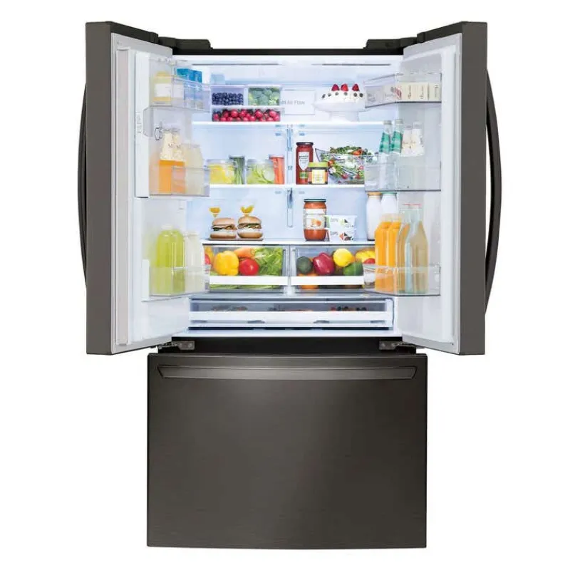 LG 28 Cu ft 36 In Refrigerator Bottom Freezer, French door - LRFS28XBD