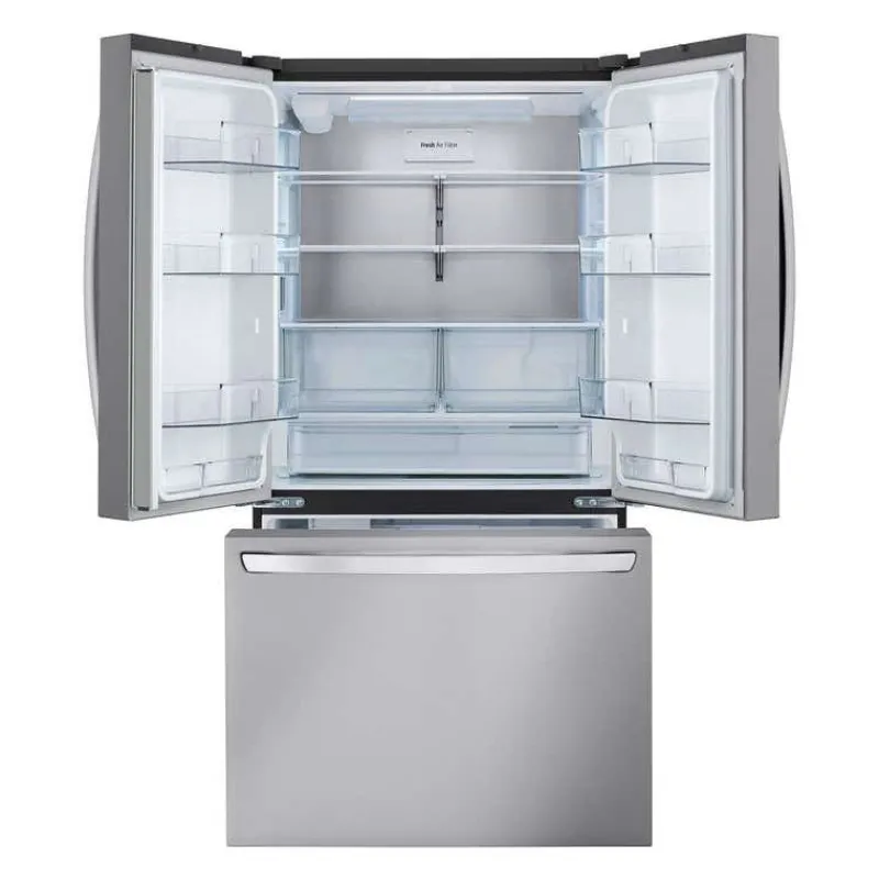 LG 27 Cu ft 36 In Refrigerator Bottom Freezer, French door - LRFLC2706S