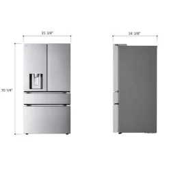 LG 29 Cu Ft 36 In Refrigerator Bottom Freezer, French door - LF29S9730S