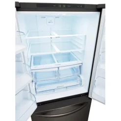 LG 21.8 Ft cu 30 in Refrigerator Bottom Freezer, French door - LRFNS2200D