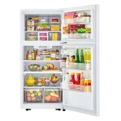 LG 30 in 20 cu ft Refrigerator Top Freezer - LTCS20020W