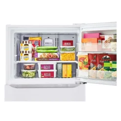 LG 30 in 20 cu ft Refrigerator Top Freezer - LTCS20020W