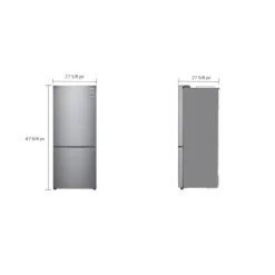 LG 28 in 15 cu ft Refrigerator Bottom Freezer - LBNC15251V