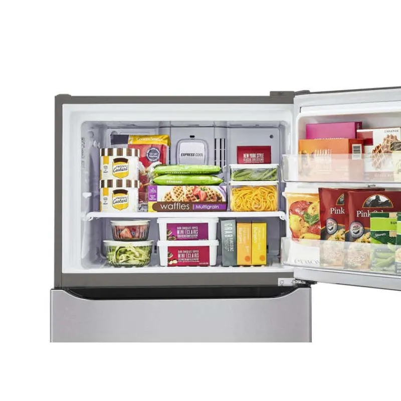 LG 30 in 20 cu ft Refrigerator Top Freezer - LTCS20020S