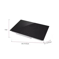 LG Cooktop Glass-Ceramic 30" Electric    - LCE3010SB