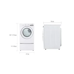 LG Dryer Front-Load 27" - DLE3400W